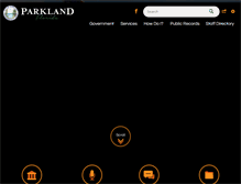 Tablet Screenshot of cityofparkland.org